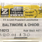 Micro-Trains 98001130 Z Baltimore & Ohio F7A Powered Diesel Locomotive #4471