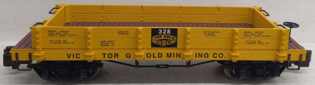Bachmann 95747 Victor Gold Mining 20' Gondola - Metal Wheels EX