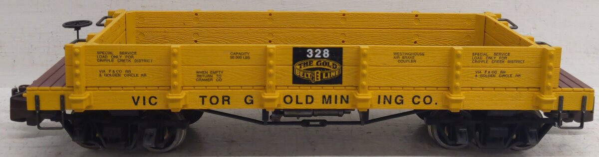 Bachmann 95747 Victor Gold Mining 20' Gondola - Metal Wheels EX