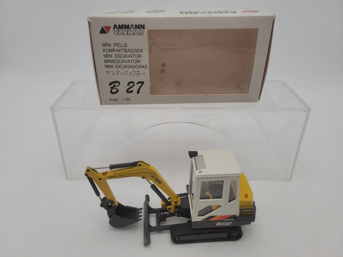 CEF 274 1:30 Scale Yanmar Ammann B27 Compact Excavator Die Cast EX/Box