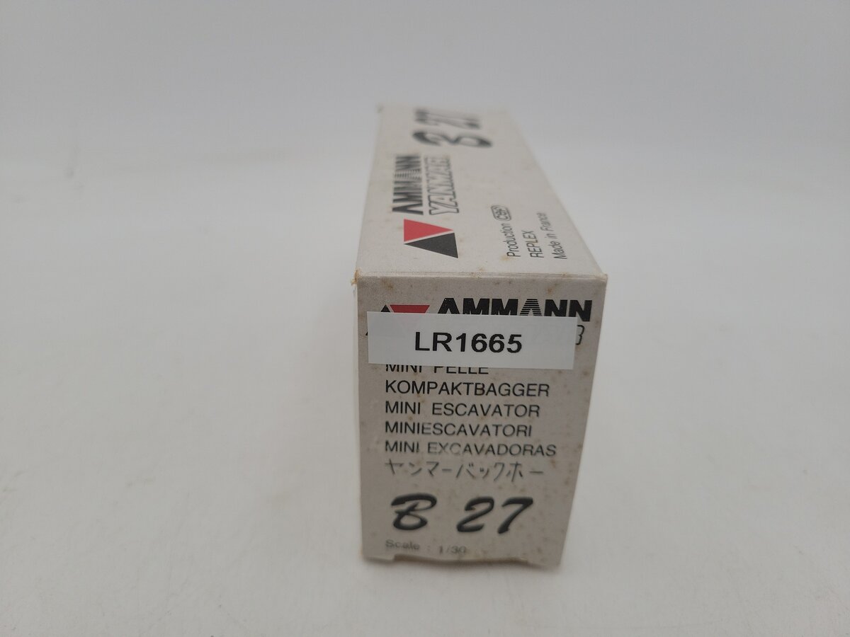 CEF 274 1:30 Scale Yanmar Ammann B27 Compact Excavator Die Cast EX/Box