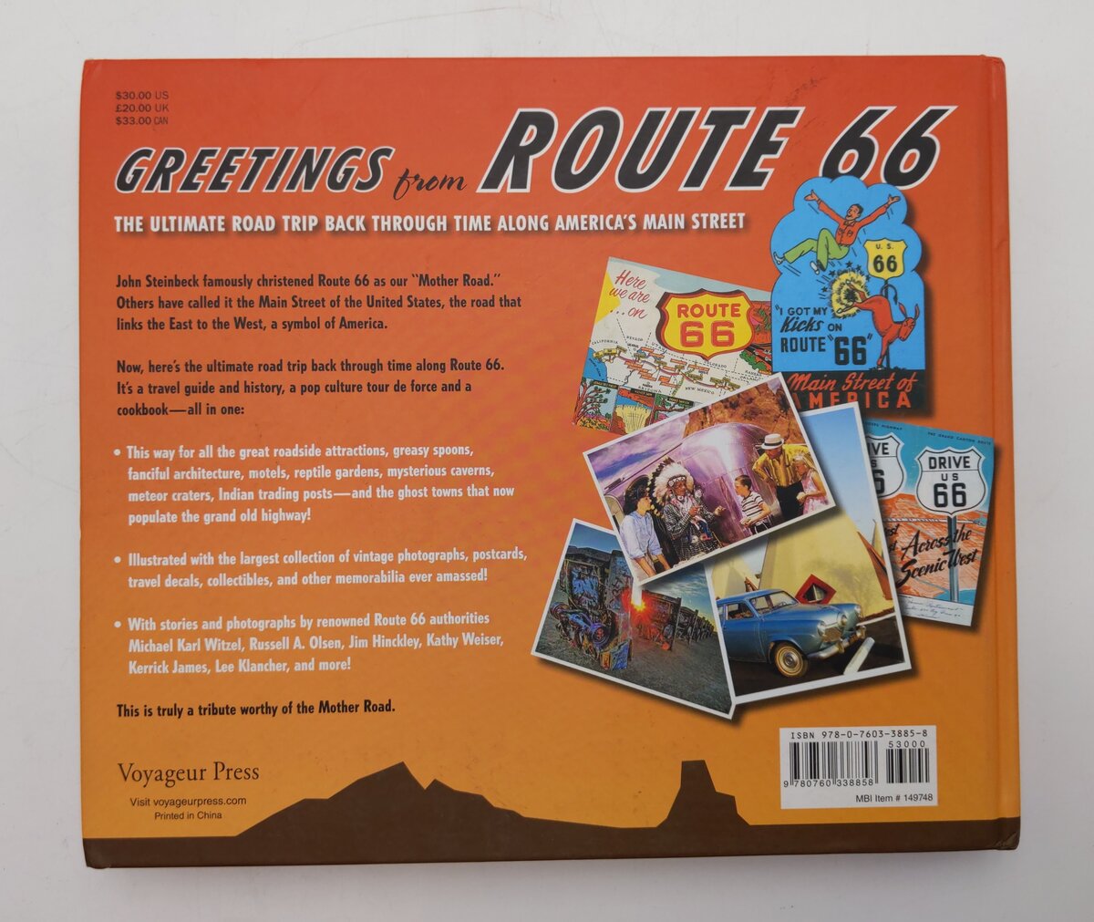 Greetings from Route 66 Hardcover Book By Voyageur Press VG