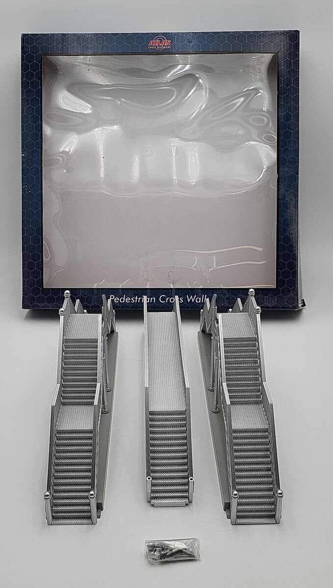 Atlas 669183 O Scale Double Track Pedestrian Crosswalk - Silver LN/Box