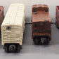 Lionel Vintage O Gauge Freight Cars: 6456, 6456, 6520, 6417, 3472, 6457 [6] VG
