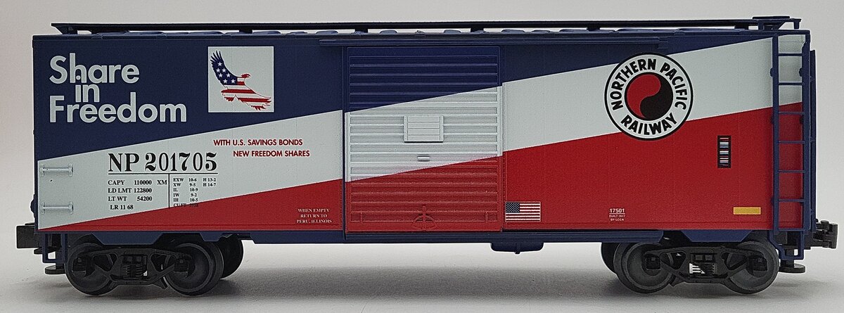 Lionel 71-7500-200 O Gauge LCCA NP Boxcar #201705 LN/Box