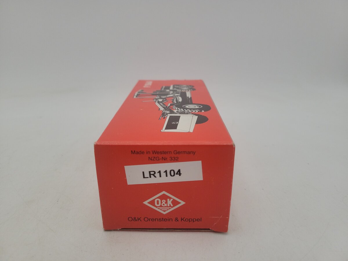 NZG 332 1:50 Scale Orange / Gray O&K F156A Motor Grader Die Cast Model EX/Box