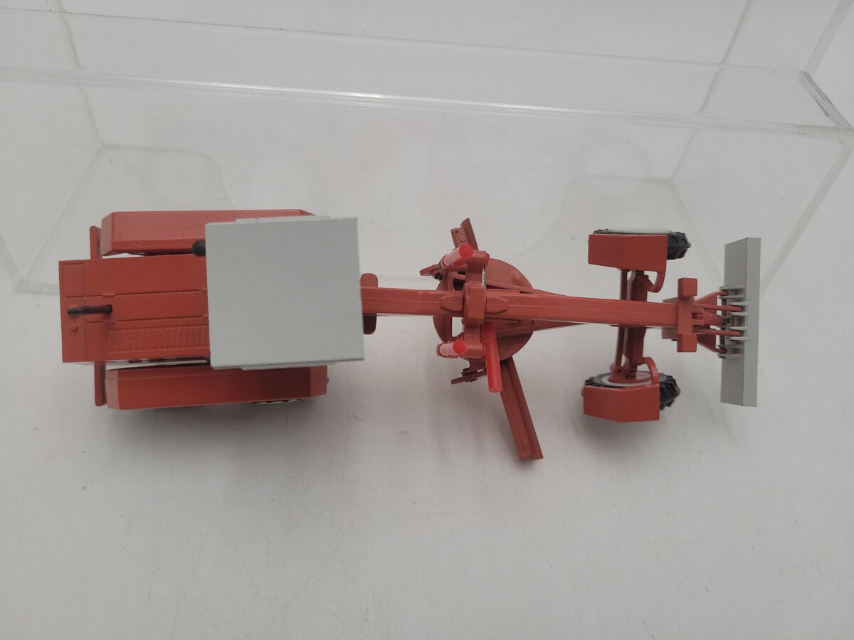 NZG 332 1:50 Scale Orange / Gray O&K F156A Motor Grader Die Cast Model EX/Box