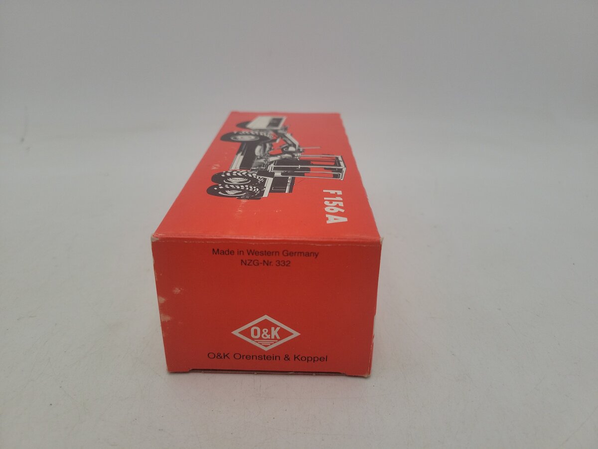 NZG 332 1:50 Scale Orange / Gray O&K F156A Motor Grader Die Cast Model EX/Box