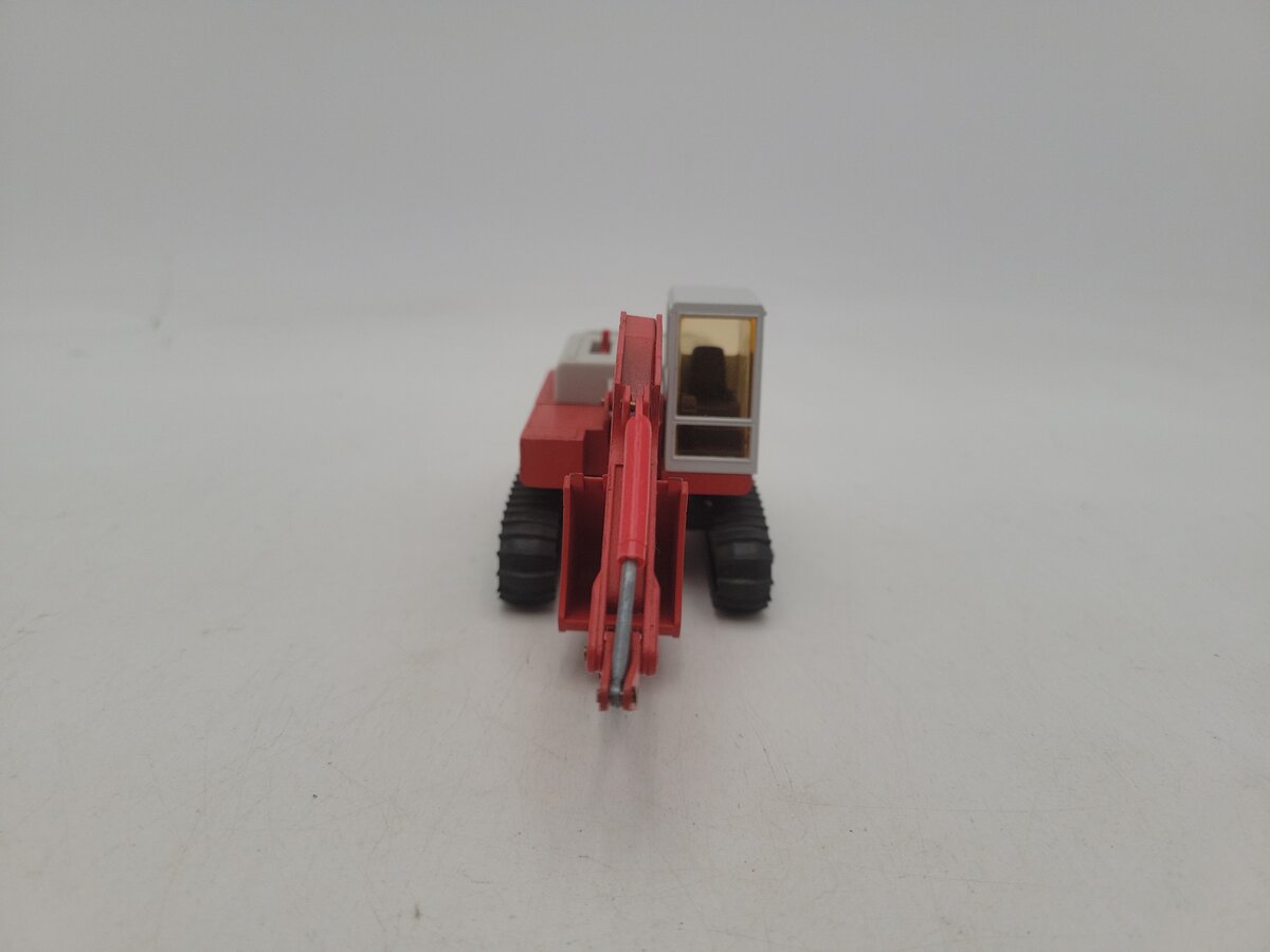 Conrad 2898 1:50 Scale Red / Gray Poclain 90 B Tracked Excavator Die Cast Model EX/Box