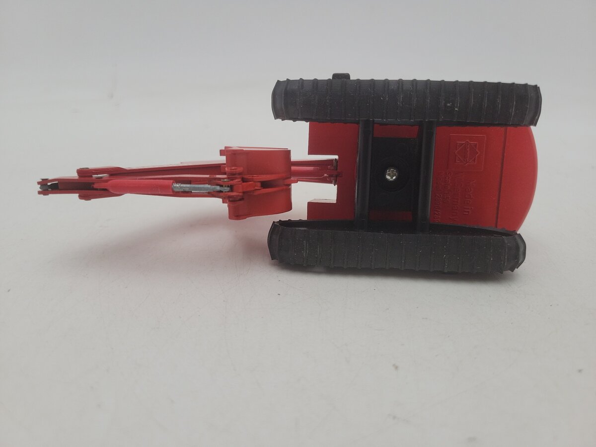 Conrad 2898 1:50 Scale Red / Gray Poclain 90 B Tracked Excavator Die Cast Model EX/Box