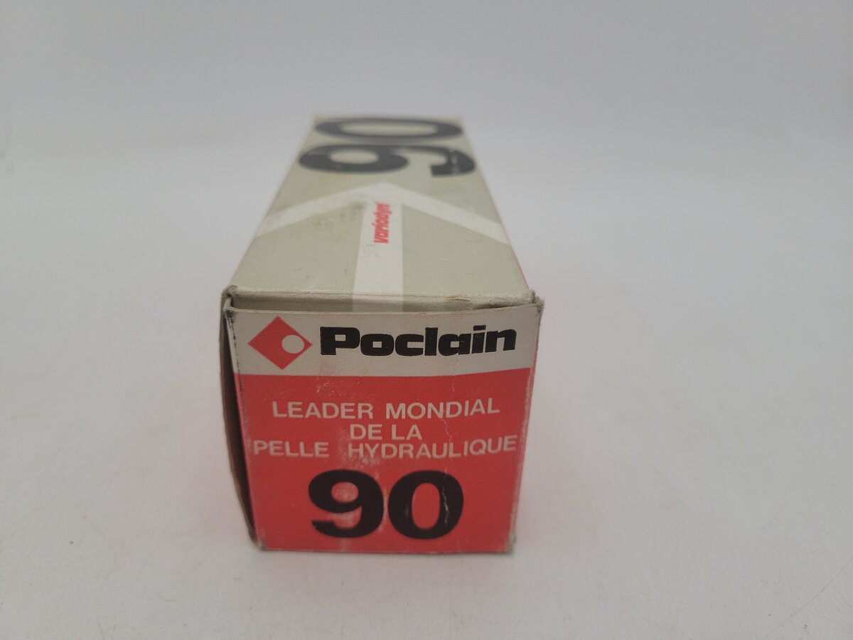 Conrad 2898 1:50 Scale Red / Gray Poclain 90 B Tracked Excavator Die Cast Model EX/Box