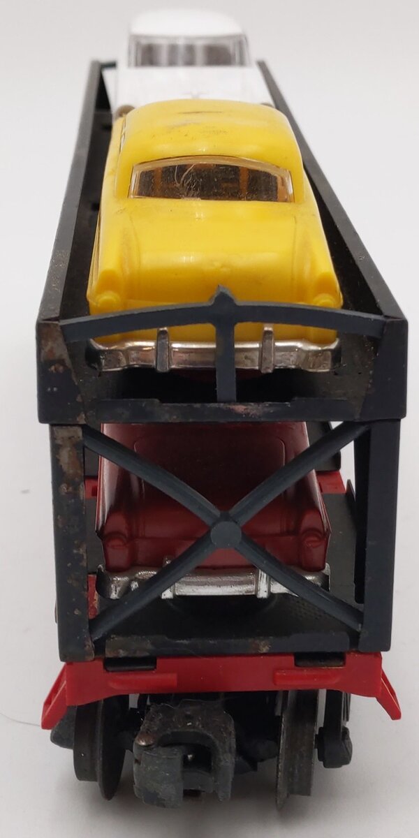 Lionel 6414 Vintage O Gauge Postwar Evans Autoloader with 4 Automobiles VG