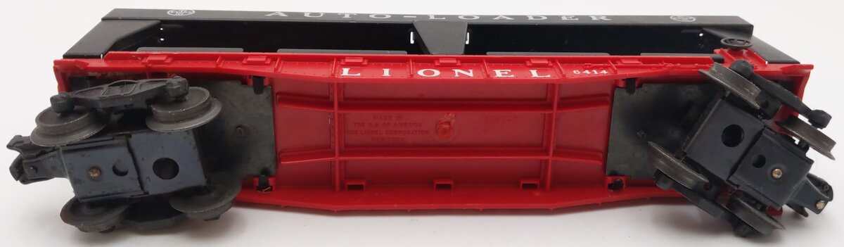 Lionel 6414 Vintage O Gauge Postwar Evans Autoloader with 4 Automobiles VG