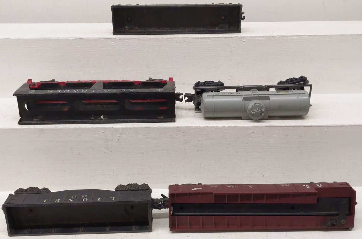 Lionel Vintage O Freight Cars: 6062, 6032, 6035, 6-9225, 6414 [5] VG