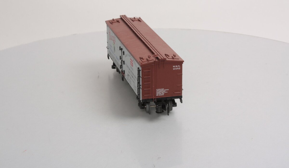 Atlas 8130-3 O Gauge Balza's Pickles Reefer Car #11482 (3 Rail) NIB