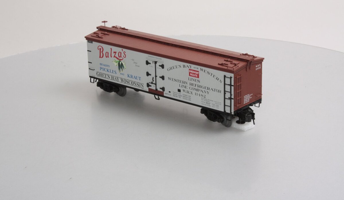 Atlas 8130-3 O Gauge Balza's Pickles Reefer Car #11482 (3 Rail) NIB