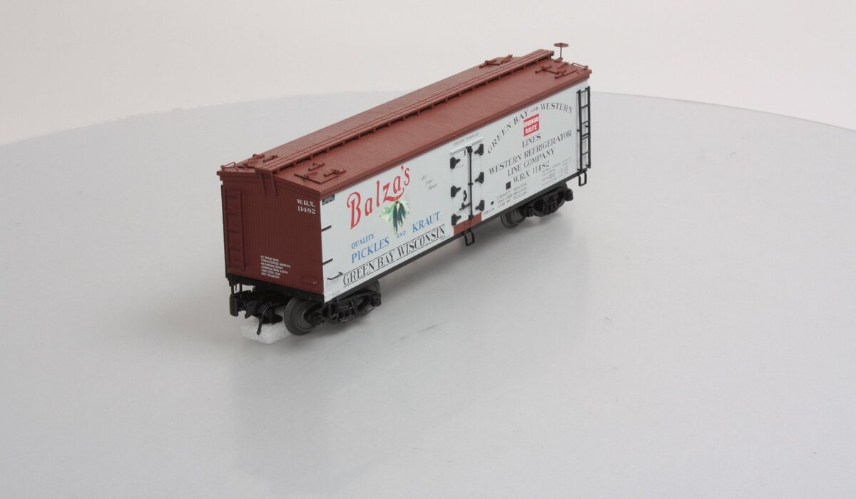 Atlas 8130-3 O Gauge Balza's Pickles Reefer Car #11482 (3 Rail) NIB