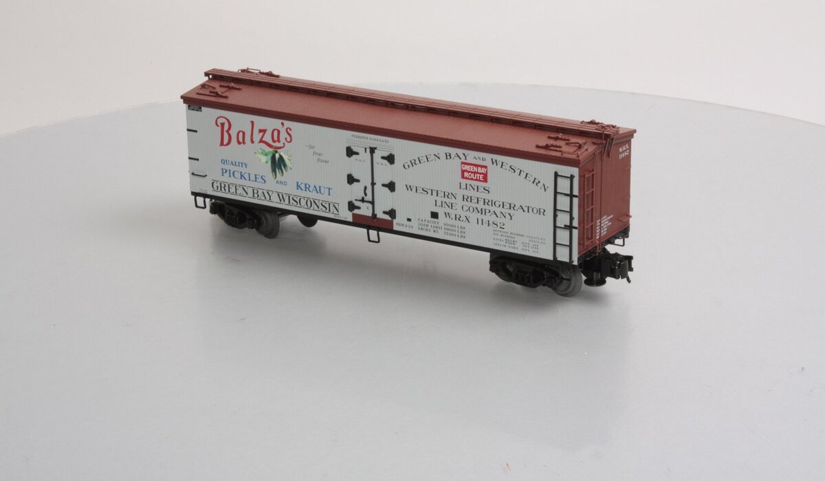 Atlas 8130-3 O Gauge Balza's Pickles Reefer Car #11482 (3 Rail) NIB