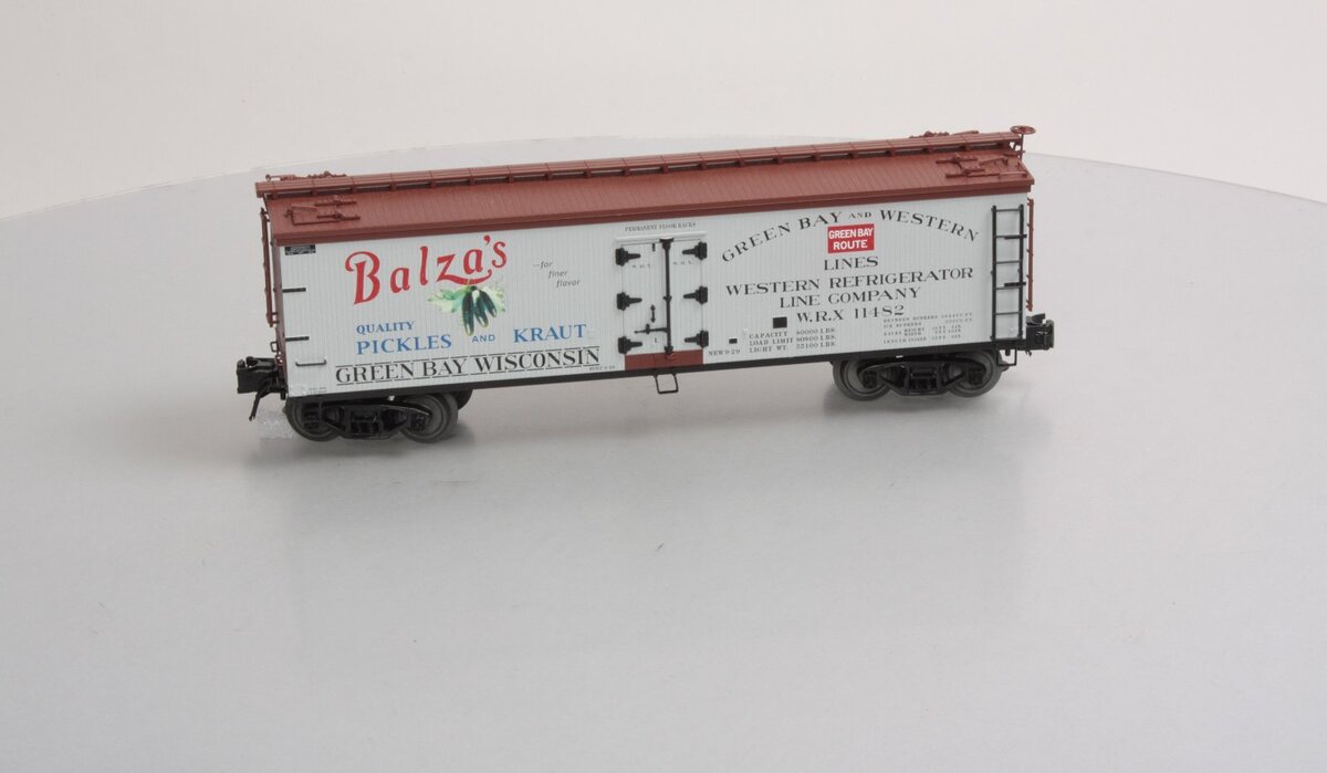 Atlas 8130-3 O Gauge Balza's Pickles Reefer Car #11482 (3 Rail) NIB