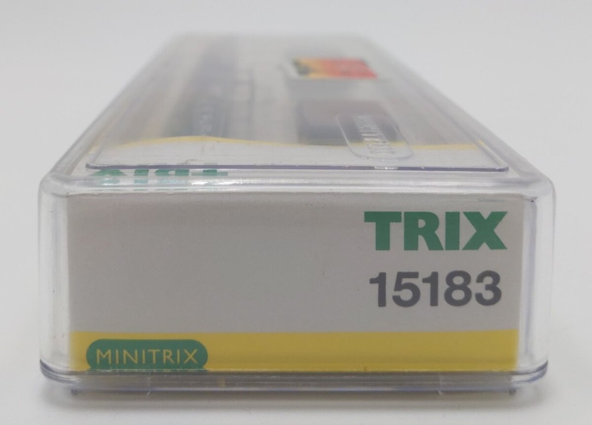 Trix 15183 N Scale Deutsche Bundesbahn Flatcar with Steel Slab Loads [2] LN/Box