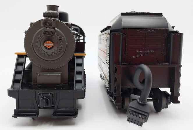 MTH 30-4181-1E O Gauge Harley-Davidson 2-8-0 Steam Engine & Tender with PS2 EX/Box