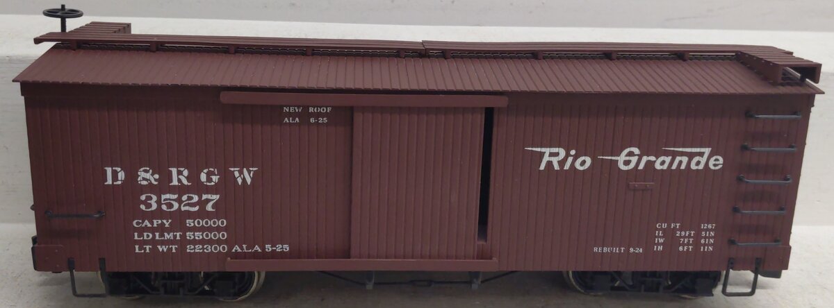 Bachmann 93318 G Scale Denver & Rio Grande Western Boxcar #3527 EX