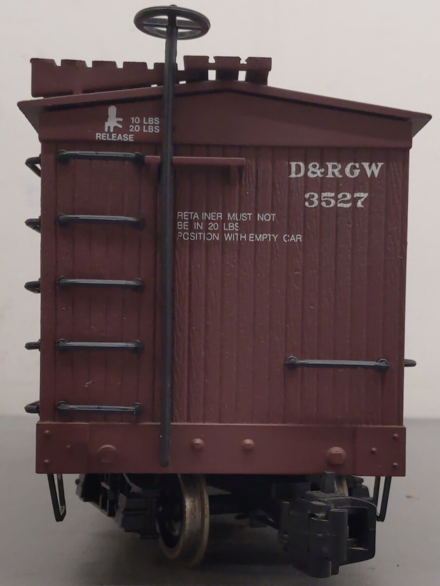 Bachmann 93318 G Scale Denver & Rio Grande Western Boxcar #3527 EX