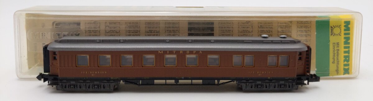 Trix 13183 N Scale Compagnie Internationale Mitropa w/Cabin Lights #911 LN/Box