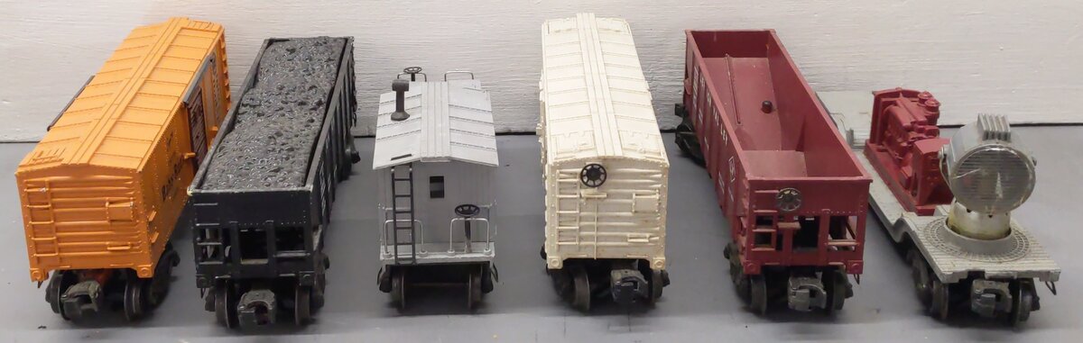 Lionel Vintage O Gauge Freight Cars #X2454,3472,3520,2456,6419,25000 [6] VG