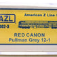 American Z-Line 71002-3 Red Canyon Pullman Grey 12-1 Coach Car LN/Box