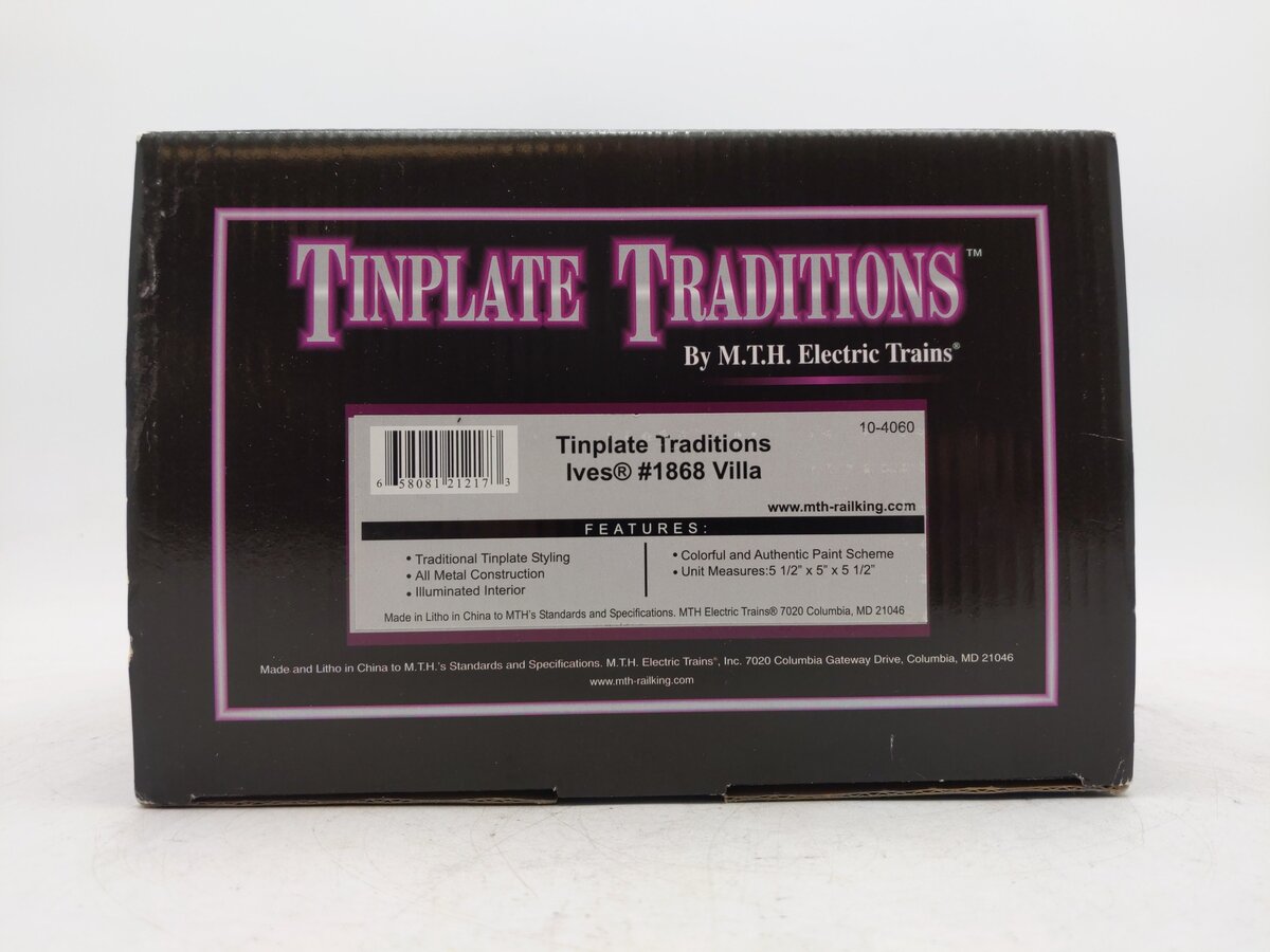 MTH 10-4060 #1868 Ives Tinplate Villa House EX/Box