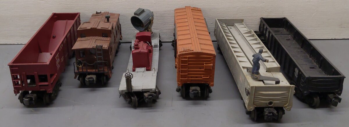 Lionel Vintage O Gauge Freight Cars #3520,356225,25000,6462,X3464,6457 [6] VG