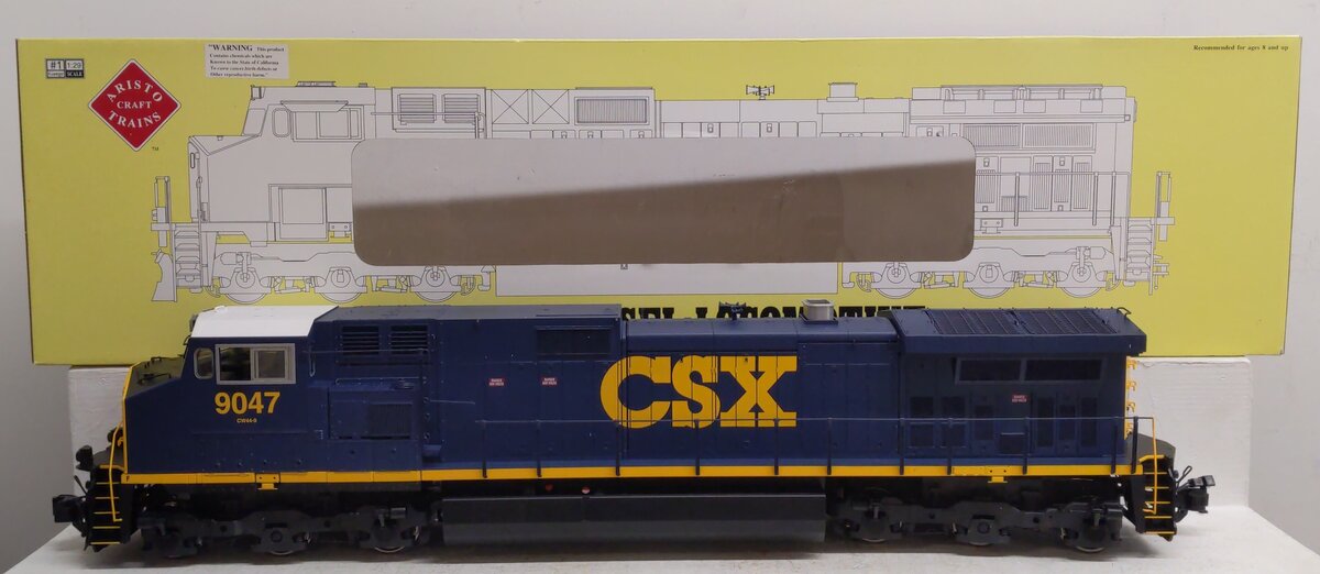 Aristo-Craft 23013 G CSX Dash-9 Diesel Locomotive #9047 LN/Box