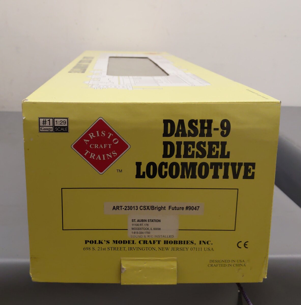 Aristo-Craft 23013 G CSX Dash-9 Diesel Locomotive #9047 LN/Box