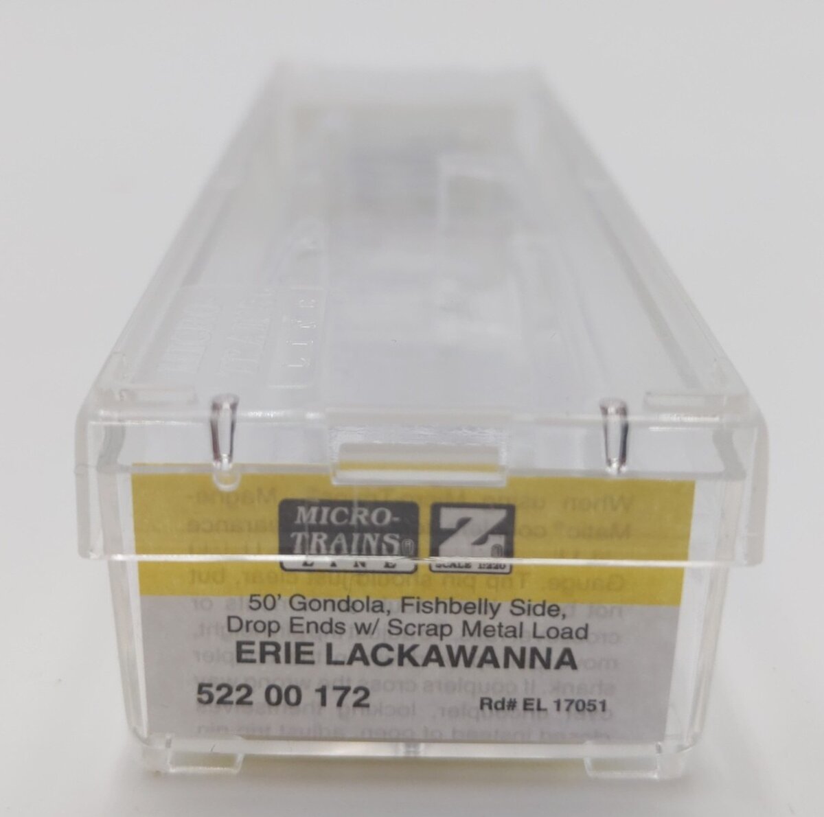 Micro Engineering 52200172 N Scale Erie Lackawanna 50' Gondola w/ Load #17051 LN/Box