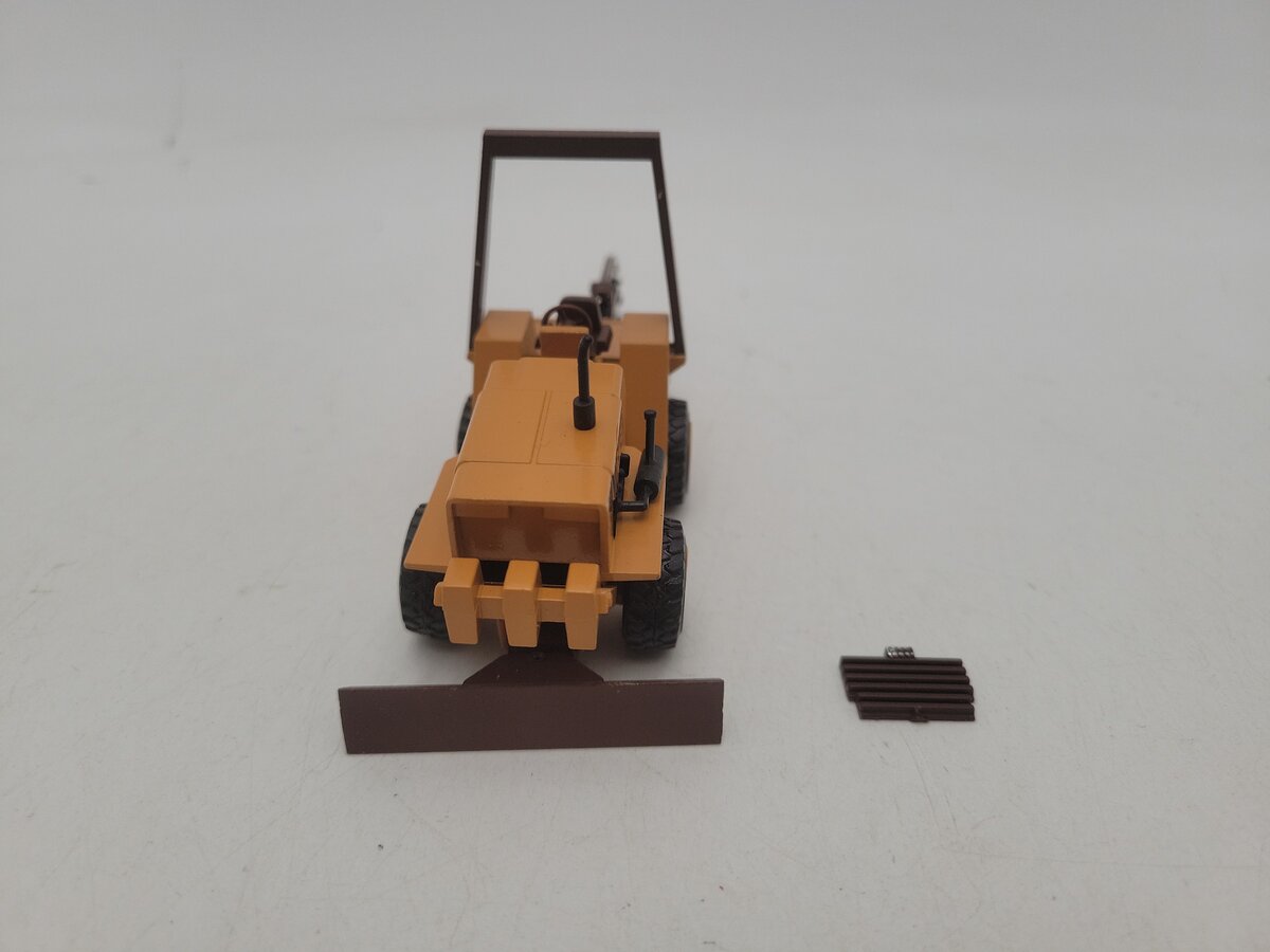 Conrad 2963 1:35 Scale Case DH4B Trencher With Disc and Front Blade Die Cast EX/Box