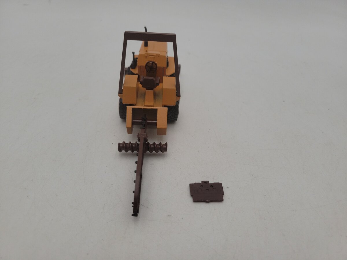 Conrad 2963 1:35 Scale Case DH4B Trencher With Disc and Front Blade Die Cast EX/Box