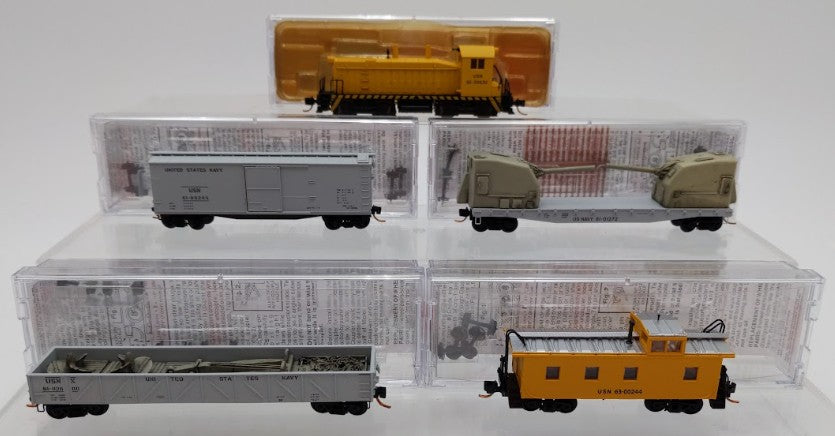 MicroTrains 99301080 N Scale U. S. Navy Train Diesel Train Set # 2 EX/Box