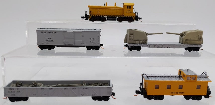 MicroTrains 99301080 N Scale U. S. Navy Train Diesel Train Set # 2 EX/Box