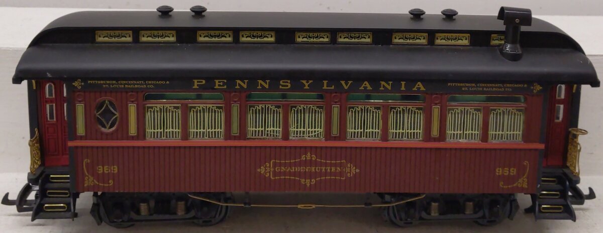Aristo-Craft G Scale Pennsylvania Passenger Car Gnadenhutten #969 EX