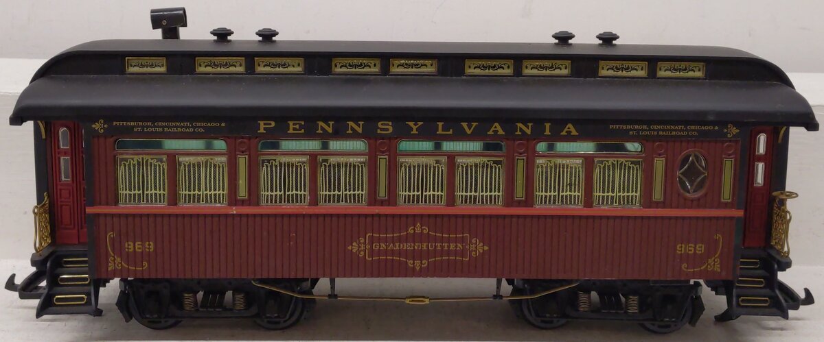 Aristo-Craft G Scale Pennsylvania Passenger Car Gnadenhutten #969 EX