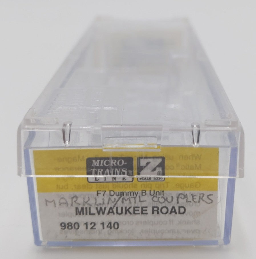 Micro-Trains 98012140 Z Milwaukee Road F7 B-Unit Dummy Diesel Locomotive LN/Box