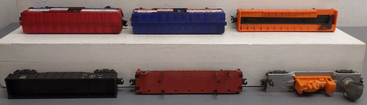 Lionel Vintage O Freight Cars: 3428, 3494-275, 3562-75, 6002, 6511, 6520 [6] VG