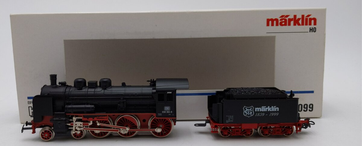 Marklin 3099 HO Scale DRG BR38 4-6-0 Steam Locomotive & Tender LN/Box