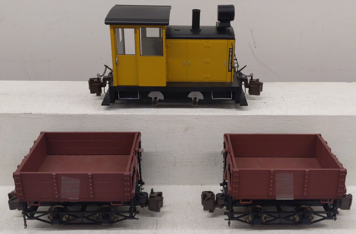 Bachmann 90070 G Scale The Prospector Gas Locomotive & Dump Cars EX