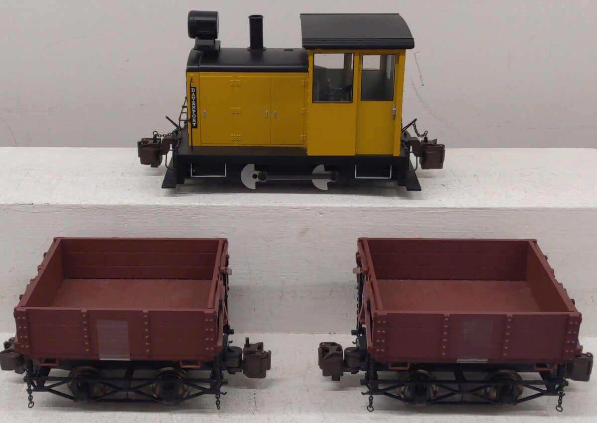 Bachmann 90070 G Scale The Prospector Gas Locomotive & Dump Cars EX