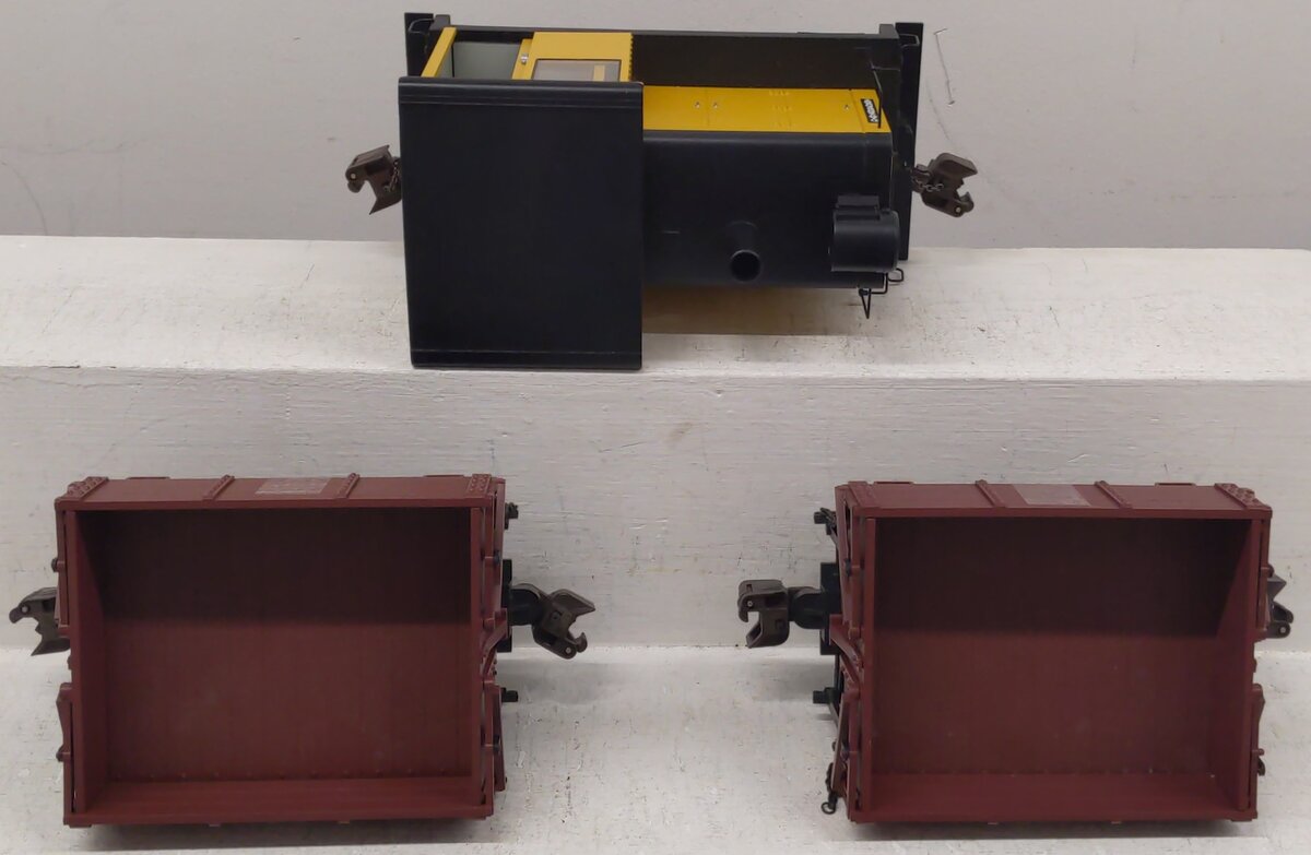 Bachmann 90070 G Scale The Prospector Gas Locomotive & Dump Cars EX