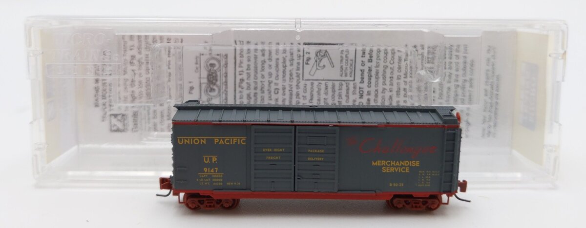 MicroTrains 50100191 Union Pacific 40' Standard Double Door Boxcar #9147 LN/Box