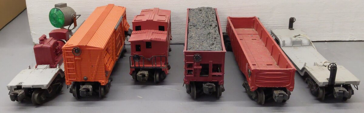 Lionel Vintage O Gauge Freight Cars #6520,6462,6257,6561,3656,25000 [6] VG