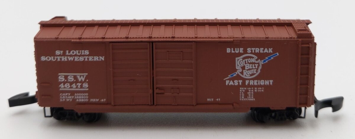 Micro-Trains 14804 Z Scale SSW Cottonbelt 40' Double Door Boxcar #46478 LN/Box